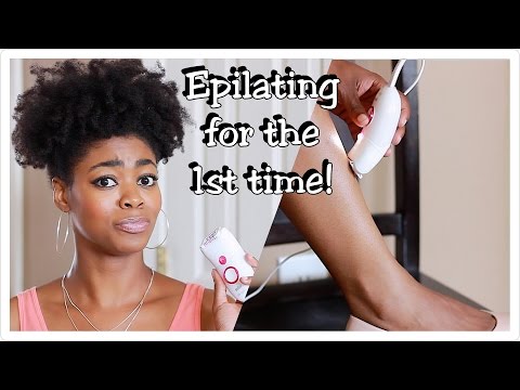 Trying An Epilator For The 1st Time! OMG! - 1st Impressions- Braun Silk Epil 5 - 4C Hair