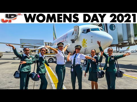 WOMENS DAY 2021 Ethiopian Boeing 737 departing Addis Ababa