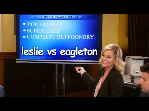 complete buffoonery | leslie knope vs eagleton | Parks & Recreation | Comedy Bites