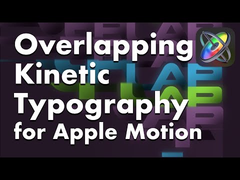 Overlapping Kinetic Typography for Apple Motion