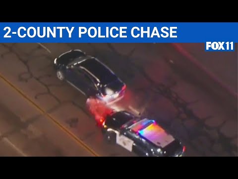 Police chase ends in dramatic arrest near Compton