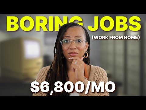 5 Boring (But High-Paying) Work From Home Jobs Always Hiring in 2025 🎉 | Why You Need a Boring Job