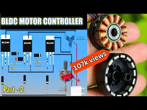How to make BLDC motor ESC using MOSFET-how to make brushless motor controller at home-Hdd motor run