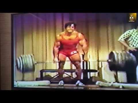 FRANCO COLUMBU'S STRONGMAN FEATS! BENCH PRESS, DEADLIFT AND BENDS IRON!