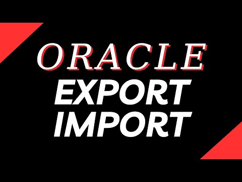 Oracle Export Import Utility | Oracle 11g Administration