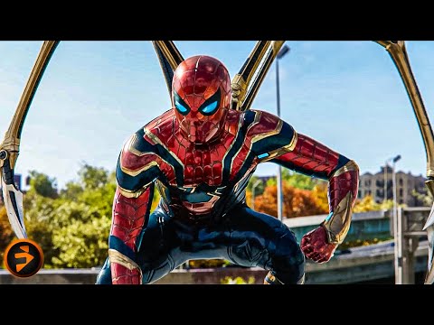 Peter Fights Doc Ock on the Highway | SPIDER-MAN: NO WAY HOME