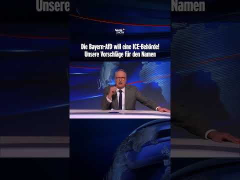 Die AfD Bayern will ICE in Deutschland? | heute-show #shorts