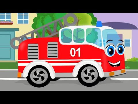 🌈 Школа кролика Бобо – 🚒 Машинки-помощники 🚑 Специальный транспорт  – Развивающие песенки для детей