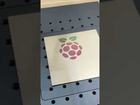 Laser Engrave Colourful Images with the Gweike G2 Pro #laser #raspberrypi5 #techtok #laserengraving