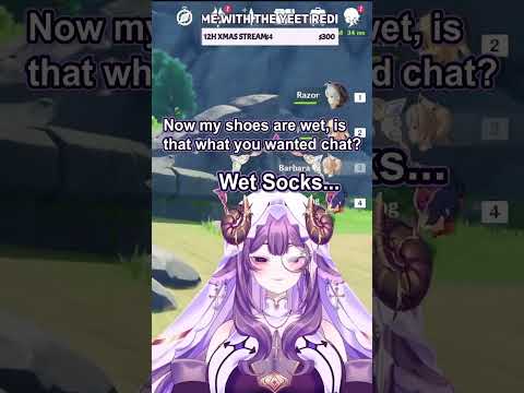 Wet Socks??? #vtuberen #genshinimpact