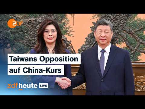 Trotz Drohungen: Taiwans Opposition zu Gast in China – was dahinter steckt | ZDFheute live