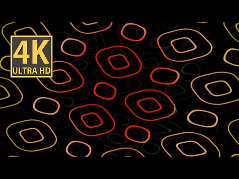 Hypnotic Calming Red Golden Abstract Background Video  VJ LOOP NEON 4k Screensaver for Meditationc