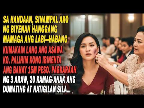 🍽️Sa Handaan, Sinampal Ako Ng Biyenan 👋 Kumain Lang Ang Asawa. Ibinenta Ko Ang Bahay ₱15m—panic Sila