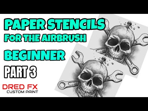 Airbrushing for the beginner using paper stencils