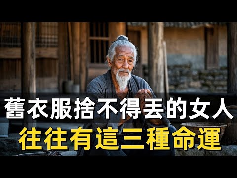 看完想落淚！舊衣服不捨得丟的女人，命裡都藏著這3種苦！#修行思維 #修行 #福報 #禪 #道德經 #覺醒 #開悟 #禅修