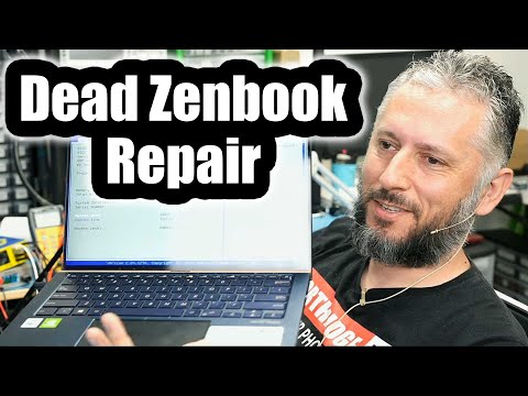 Asus Zenbook 14 laptop Repair - Short circuit life without a thermal camera