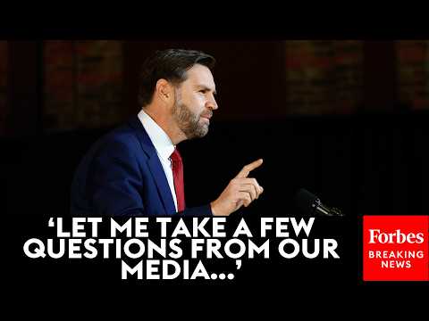 BREAKING: JD Vance Takes Questions From The Media During Event In Rocky Mount, North Carolina