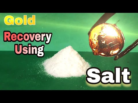 Gold Recovery Using Salt | Recover Gold From Gold Plated Pins | Electrolysis Gold Recovery
