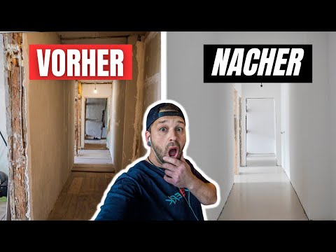 1 Mann renoviert eine 110m2 große Wohnung allein 🤯