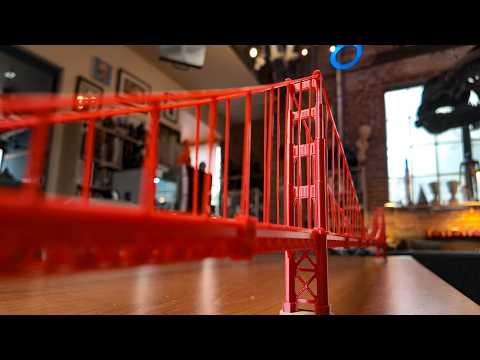 3D Printed Scale Model of the Golden Gate Bridge!
