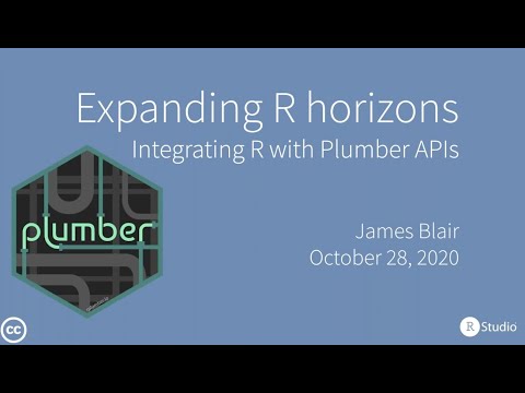 James Blaire & Barret Schloerke | Integrating R with Plumber APIs | RStudio (2020)