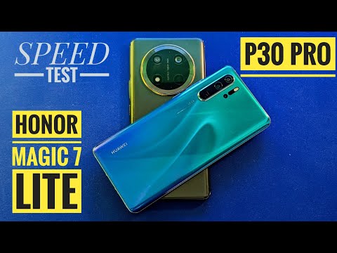 HONOR MAGIC 7 LITE VS HUAWEI P30 PRO SPEED TEST