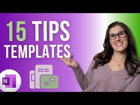 [2025] How to Create Templates in OneNote - 15 OneNote Tips and Tricks - Custom Templates & BONUS