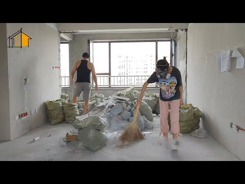 Ignoring the objections of their parents, the young couple moved out to renovate the old apartment