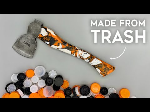 How to make an AXE from Recycled Plastic | HDPE Hatchet Handle