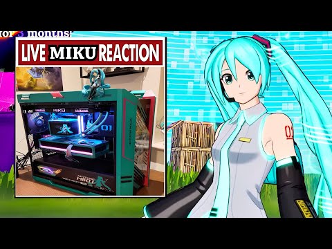 I Made a Hatsune Miku PC to Destroy Fortnite as Hatsune Miku - Sponsored by ASUS and GeForce RTX