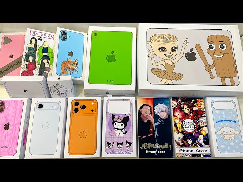 [💸paper diy💸] IPHONE, IPAD, MACBOOK APPLE PRODUCTS COMPILATION unboxing! | asmr