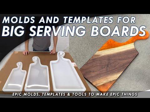 Molds And Templates To Make BIG 30" Serving Boards