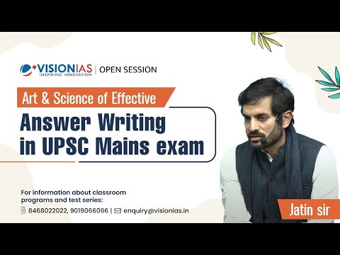 Art & Science of Effective Answer Writing in UPSC Mains exam