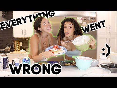 Baking a cake for our friends :) *for absolutely no reason*