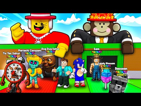 SAMMY V/S JANDEL SERVER IN ROBLOX STEAL A BRAINROT !!