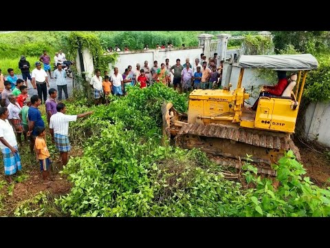 There are many experts working on the excavation. You are watching really good at pushing the earth.