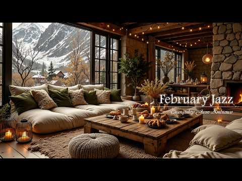 February Jazz at Cozy Cafe Ambience | Enjoy Relaxing With Soothing Jazz Music for Study & Work