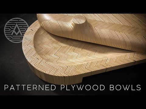 Carving Patterned Plywood Bowls