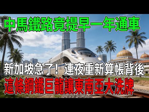 說好要蓋10年?中馬鐵路竟「提早一年」通車!背後這波操作太狂,新加坡港連夜重新算帳,馬來西亞這次真的要起飛了?#中馬鐵路#馬來西亞#東海岸鐵路#超級工程#中國基建#泛亞鐵路#新加坡