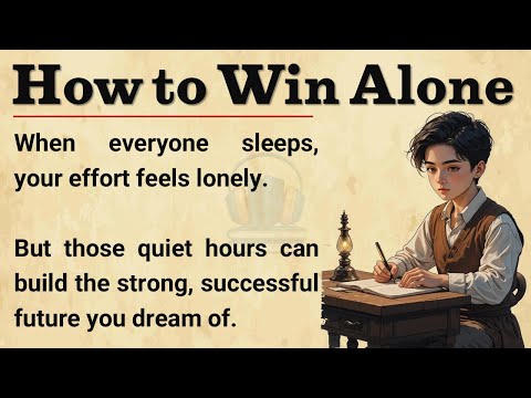 The Boy Who Worked While Others Slept 💡 | Motivational English Story for Learning and Inspiration