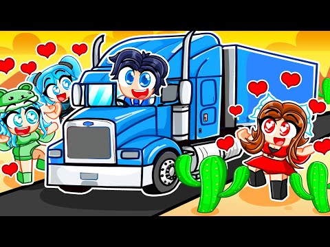 RIZZING GIRLS With The NEW SEMI TRUCK In Roblox A DUSTY TRIP!