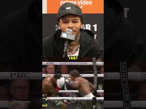 Gervonta Davis "it's me definitely my fault"