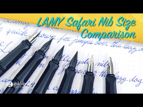 Lamy Safari Fountain Pen Nib Size Comparison