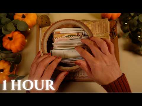 ASMR | 1 HOUR Relaxing Sounds of Art Journaling | No Mid-roll Ads & No Talking