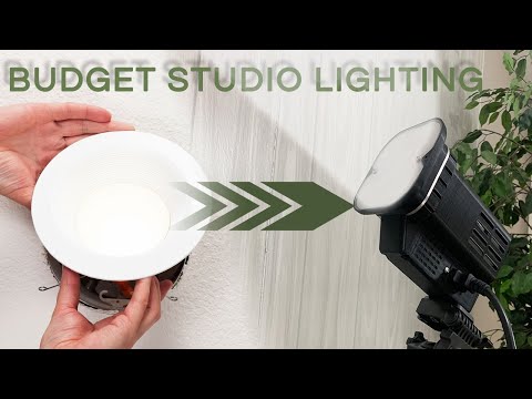 Converting Ceiling Can Lights Into Compact Studio Lighting