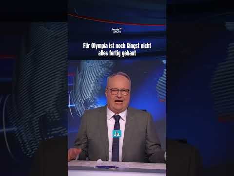 Für Olympia ist noch längst nicht alles fertig gebaut | heute-show #shorts