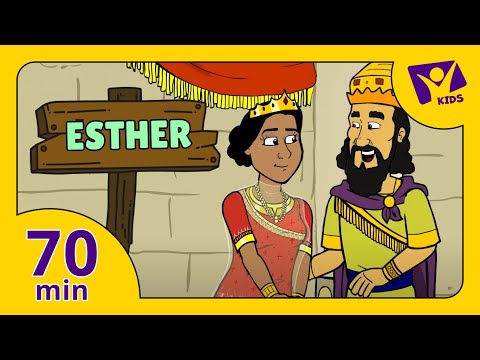 Story about Esther (PLUS 15 More Cartoon Bible Stories for Kids)