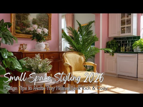 Small Space Styling 2026 | Design Tips to Make Tiny Homes Look Rich & Cozy