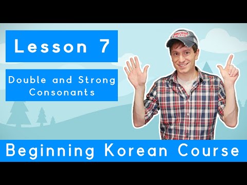 Billy Go’s Beginner Korean Course | #7: Learning 한글 Part 5 Double and Strong Consonants