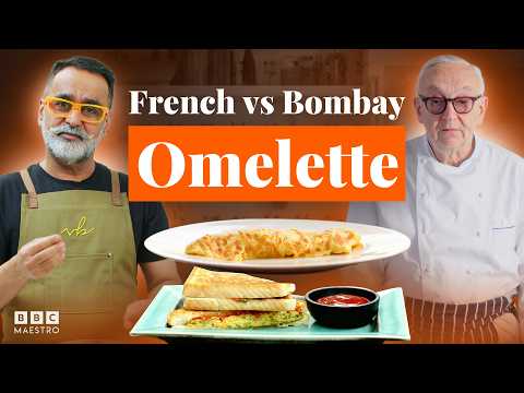 French vs Bombay omelette with Pierre Koffmann and Vineet Bhatia | BBC Maestro